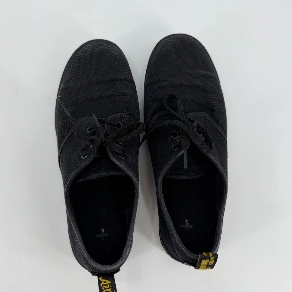 Dr. Martens Soho Black Canvas 3-Eye Oxford Shoes AW004 Mens 7 Womens 8